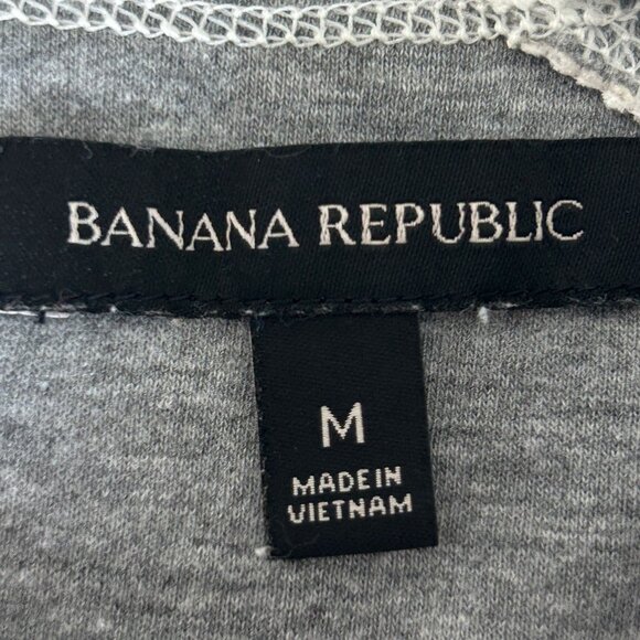 Banana Republic Cream Boxy Cropped Short Cap Sleeve Raw Edge Top - Picture 7 of 7